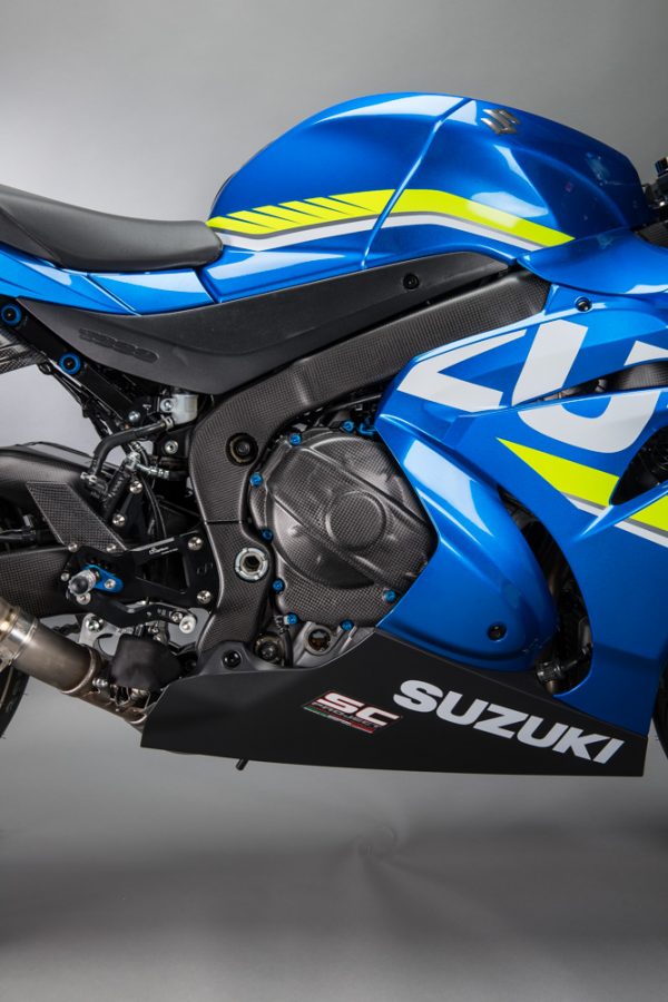 Suzuki GSX R frame and clutch cover
