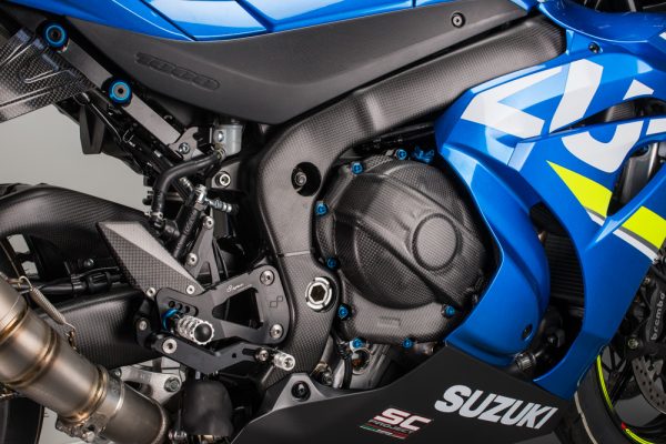 Suzuki GSX R frame and clutch protections