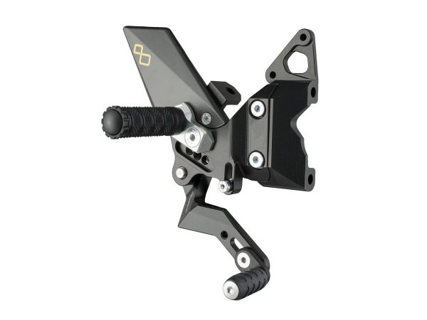 Adjustable Rear Sets With Fixed Foot Pegs