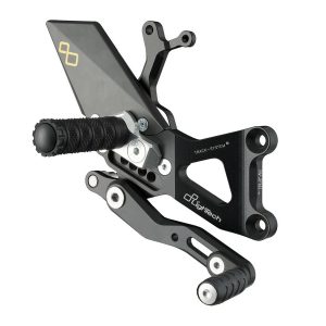 Adjustable Rear Sets With Fixed Foot Pegs