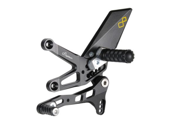 Adjustable Rear Sets With Fixed Foot Pegs
