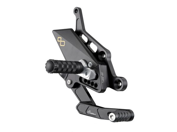 Adjustable Rear Sets With Fixed Foot Pegs