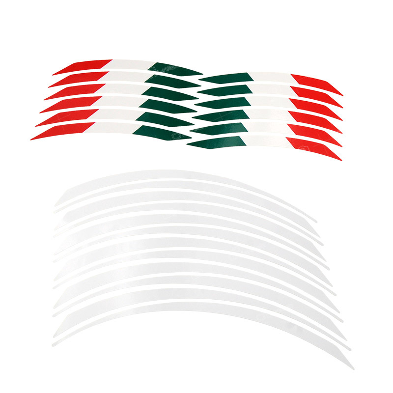 Wheels Stickers Kit - White/Italian Flag